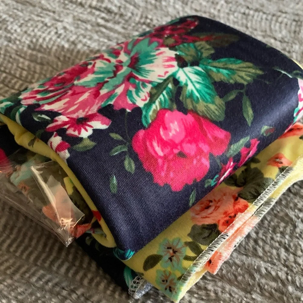 3/$10 Floral Baby Headbands Hats and Wraps Swaddle Sets 4pc - Picture 9 of 10